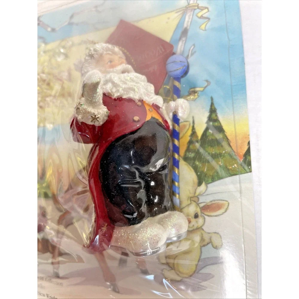 Christopher Radko /Stardust Santa Arrives Woodland Winds Book Ornament Christmas